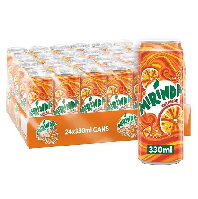 MIRINDA Orange Sparkling Drink 330ml Multipack – 24 - Image 5
