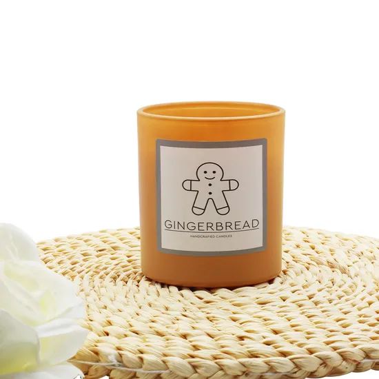 Huaming New Huaming Glass Customized Decorative Christmas Birthday Wedding Gift Jar Wax Candle Gingerbread Man Scented Candles - Image 6
