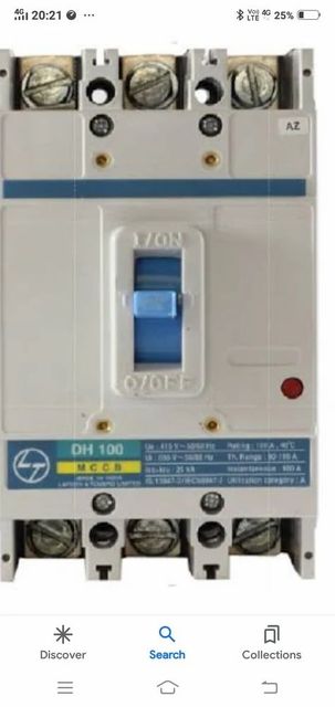 3 Poles Dh100 Mccb No. of Poles 3 - Image 1