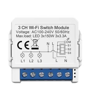Tuya WiFi 10~5A 1~4 Way Mini Smart Light Controller Switch Module - Image 5