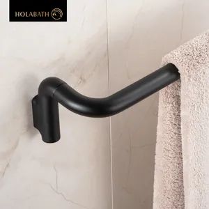 Elegant Wall Mounted Single Towel Bar for Modern Bathrooms - Image 6