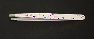 High Quality Stainless Beauty Tweezers Slanted Tips Tz0201 - Image 1