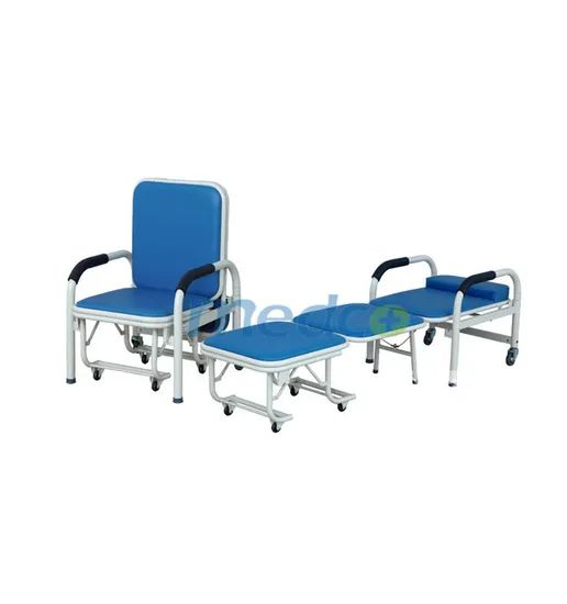 Leather Steel Frame Hospital Adjustable Beds Acoompany Commode Chair - Image 2