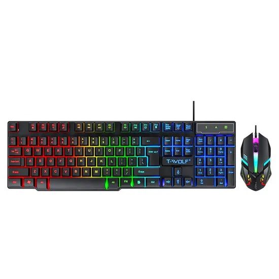 Wireless Gaming Keyboard and Mouse Combo RGB Backlit Mechanical Feel Keyboard - Image 5