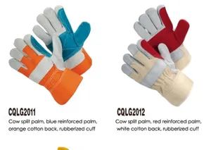 Leather Palm Protective Assembly Safety Tools Work Assembly Gloves - Image 1