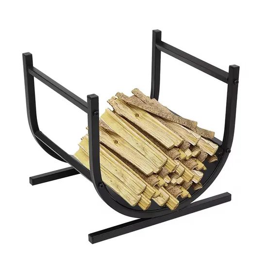 Custom Fireplace Accessories Heavy Duty Fireplace Tool Sets Metal Firewood Storage Rack Bracket - Image 5