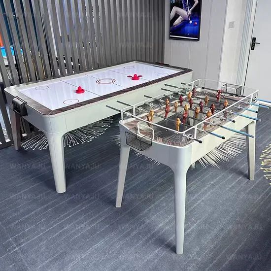 7FT Modern Multi-Game Billiard Pool Table Air Hockey Foosball Table - Image 5