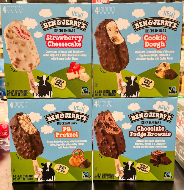 BUY MOST POPULAR BEN & JERRY’S ICE CREAM BARS 4X75ml PREMIUM MULTIPACK SELECTION READY FOR EXPORT - Image 3
