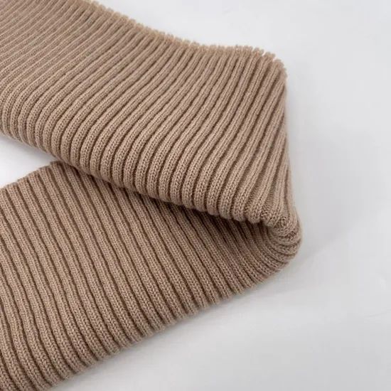 Custom Wool Cashmere Style Rib Knit Collar Fabric Origin China Yarn Count 48 S Trademark yinmei Technics Knitted Width 65 Cm*22 - Image 6