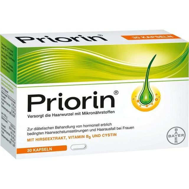 Priorin 30 Kapseln von Bayer - Made in Germany Origin Germany Fob Port Hamburg Shelf Life 2 YEARS Brand Name Priorin Pharmacies Only No - Image 1