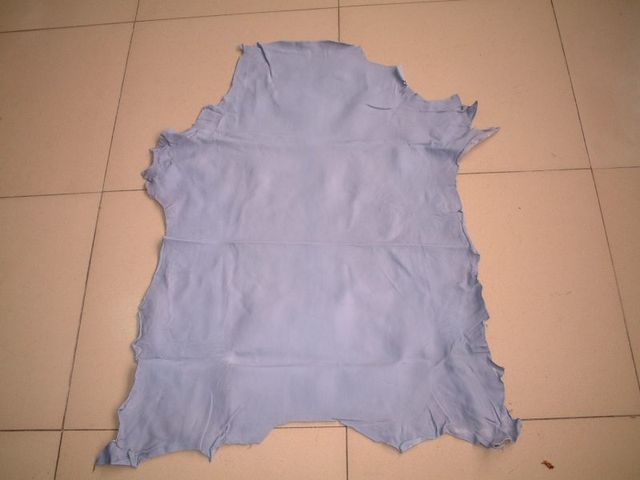 Raw And Wet Blue Goat And Sheep Leather Skin Condition Wet Blue Skin Source Goat And - Image 1
