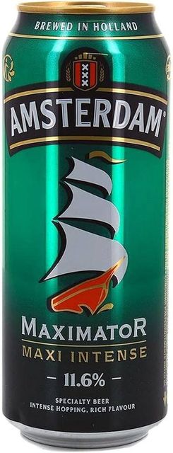 Amsterdam Maximator 50cl can Net Weight 0.5 L Body Full-bodied Delivery Form Can Color Deep Golden Alcohol content 11,6 Alcohol By Volume - Image 1