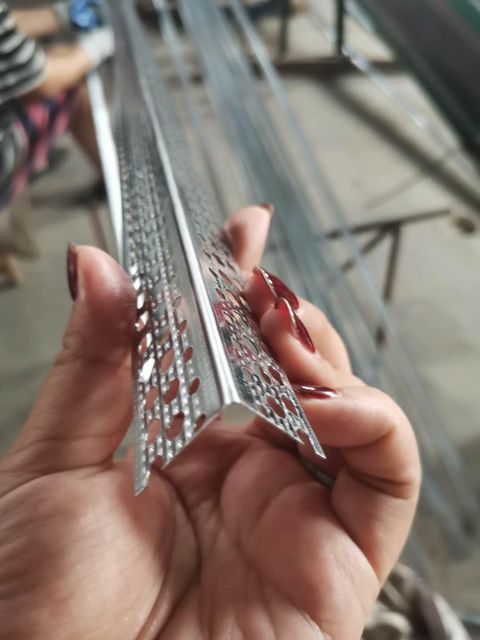 angle bead Material Galvanized Steel Product Features Wall Angles, Studs And Tracks, Corner Bead, Furring Channel, Main Channel, Spring Tee, Main Tee Cross Tee, Main Runner, Cross Runner, Omega, Pvc L Trim, J Trim, Drywall And Ceiling Screws, Fiber Taper, Rock Wool, - Image 1