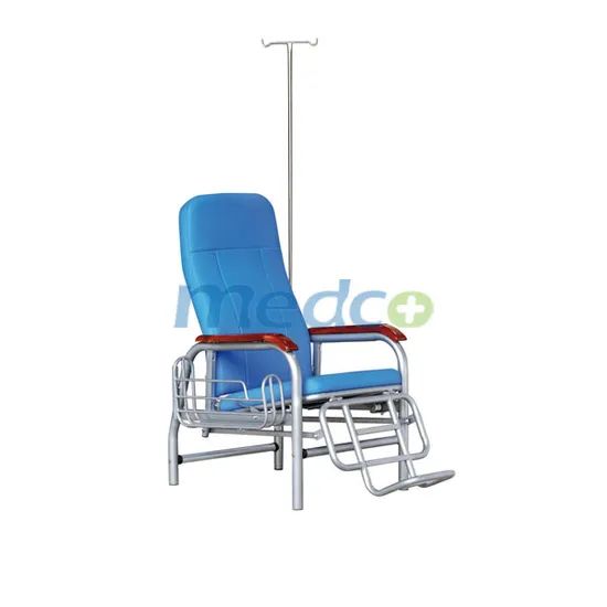 Leather Steel Frame Hospital Adjustable Beds Acoompany Commode Chair - Image 6