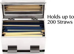 Restaurant Stationary Box Disposable Straws - Image 5