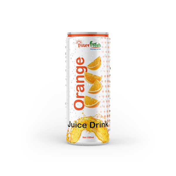 320ml Interfresh Orange Juice Drink Shelf Life 24 Month Packaging Aluminum Can Place of Origin Viet Nam Storage Type Keep Dry In - Image 1
