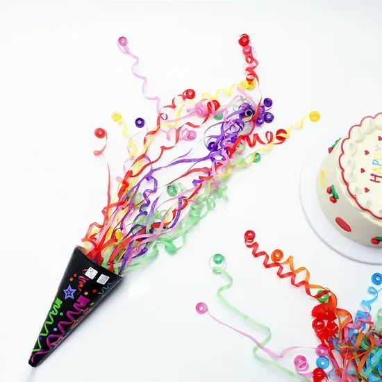 Colorful Streamer Pull Pop Confetti Poppers Hand Throwing for Celebrations Wedding Party - Image 4