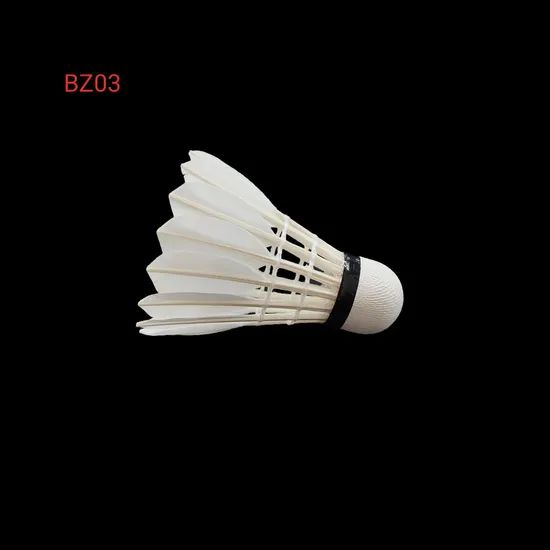 High Quality Goose Feather Badminton Shuttlecock OEM Accept Trademark BZ Model NO. BZ01 Speed 75,76,77,78 Type - Image 2