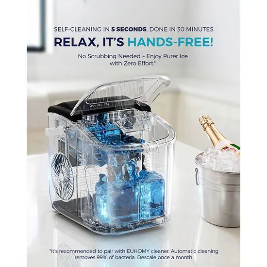 Efficient Compact Portable Ice Maker Machine for Home Kitchen Countertops - Image 2