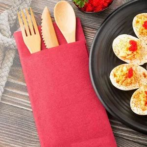 Restaurant Airlaid Tissue Colorful Customized Dinner Pocket Paper Napkins - Image 5
