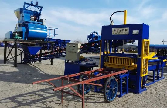 Concrete Block Making Machine Qt4-15 Semi-Automatic Brick Machines in Zambia - Image 3