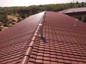 ASA 4 Layers PVC Synthetic Resin Roof Tile Shape Plain Type S Tiles Trademark YQS Origin Jiangsu Color Brick Red HS Code - Image 4