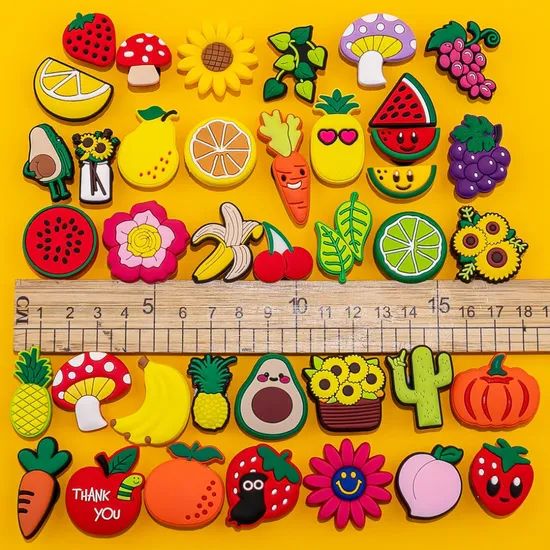 Wholesale New Arrival Custom PVC Fruits Flower Shoe Decorations - Image 4