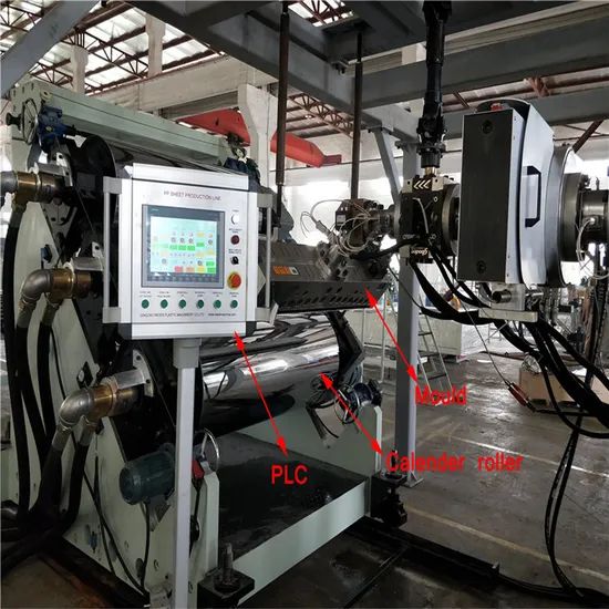 PP Sheet Machine for Stationery and Other Application Origin China Motor AC, 37kw Trademark WEIER Exhaust Exhaust Model NO. 110/33 - Image 2