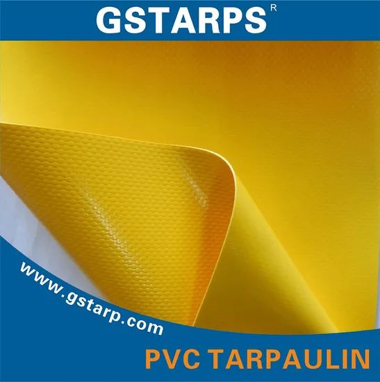 Vinyl Tarp Manufacturer PVC Coated Tarpaulin with Multiple Sizes for Truck Lumber Cover Material 550GSM 650GSM 680GSM Blue PVC Knife Coated Tarpaulin Fabric - Image 4