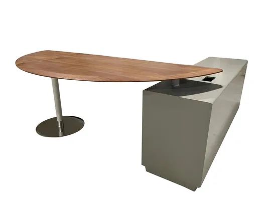 Office Desk Computer Reading Tables Cheap Office Furniture Customize Color Small Reception Desk with Drawers Modern School Desk - Image 4