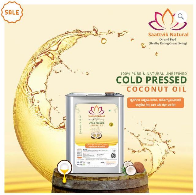 Saattvik Natural, Cold Pressed Coconut Oil, Omega6 – product photo 4, product detail gallery