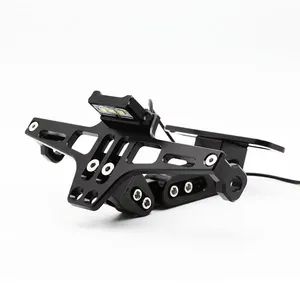 CNC Process Aluminum Motorcycle License Plate Frame Adjustable Aircraft License Plate Frame - Image 5