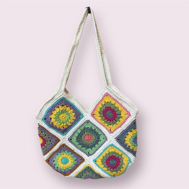 Crochet bag, Bag for Woman, Sling bag, Tote bag Color Mixed Size Mixed size and Mixed - Image 3