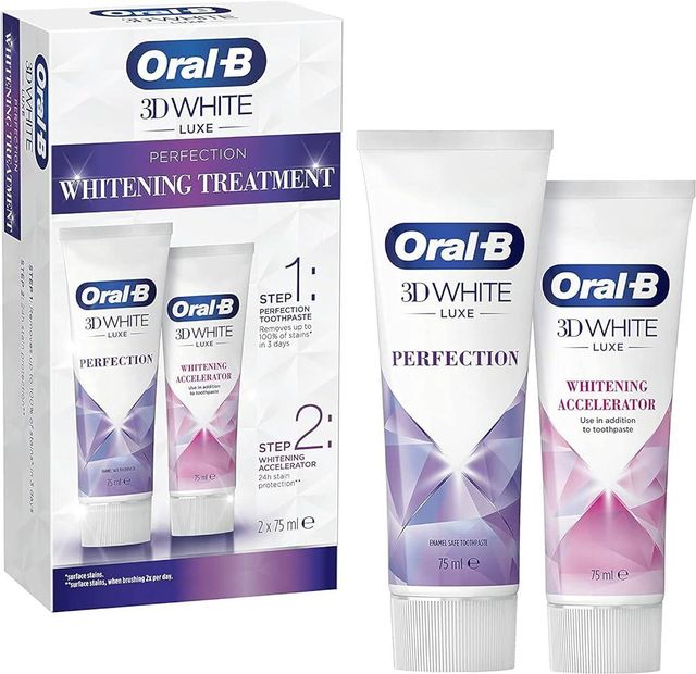 Oral-B 3D White Express Whitening Glossy White Toothpaste 75ml - Image 1