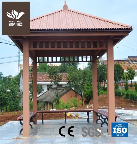 Wood Plastic Composite Durable Outdoor Pavilion Size Customized Trademark Senyu Color Customized Duration 15 Years Cover Material - Image 2