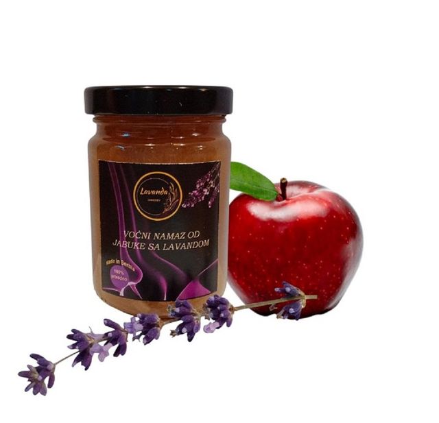 Apple & Lavender Natural Handmade Jam 160g Packaging Glass jar Specification Contains 100g of apples per 100g of finished - Image 2
