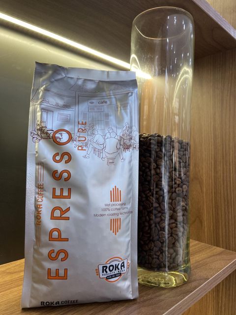 ROKA ESPRESSO - Pure Roasted 100% Robusta Coffee Beans, Machine Brewed and Filtered (1Kg) - Image 3