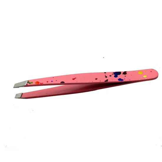 Sharp Slant Angled Tip Eyebrow Tweezers OEM Available Origin Foshan Delivery 30days HS Code 8214200000 Trademark - Image 3