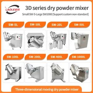 Sw 1000 Multi Directional Swing Mixer Three Dimensional Chemical Food Powder Blend Mixer - Image 5
