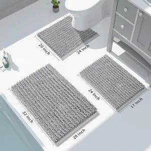 Extra Soft Non Slip Absorbent Water Bath Rug Bathroom Rug Mat - Image 5