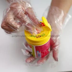 Cleaning Kitchen Boxing Gloves Custom Logo for Disposable HDPE Gloves - Image 4