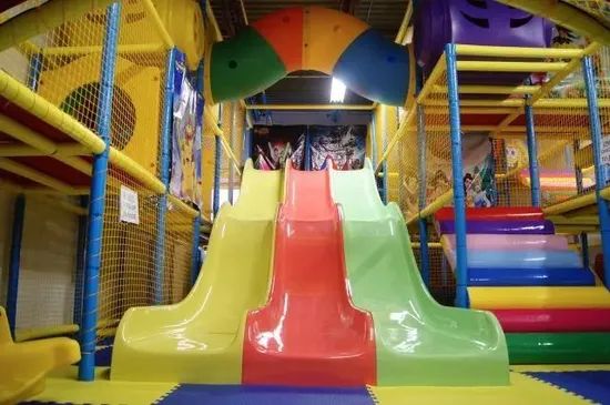 Commercial Indoor Playground Slide with Rope Course Trampoline - Image 6