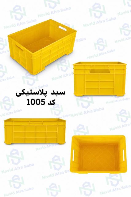Industrial plastic basket and pallet – product photo 1, product detail gallery