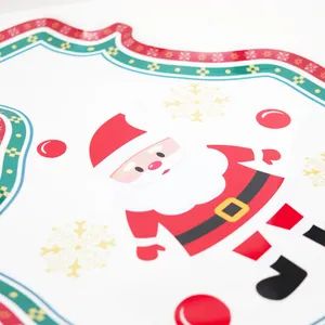 OEM Melamine Candy Food Shallow Plate Christmas Santa Kitchenware - Image 3