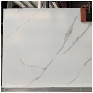 Calacatta White Large Format Porcelain Slabs for Countertops Origin China Surface Honed Thickness 12mm Size 3600？600mm HS Code 2518100000 - Image 6