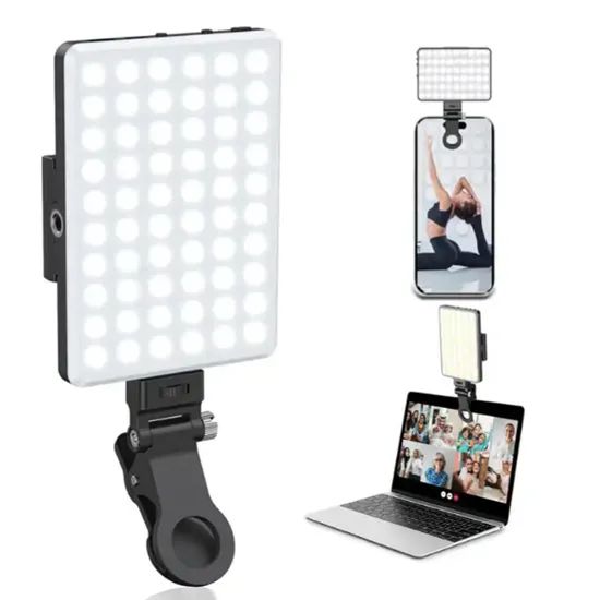 Built-in Battery Rechargeable Light Video Mobile Phone Selfie LED Light - Image 1