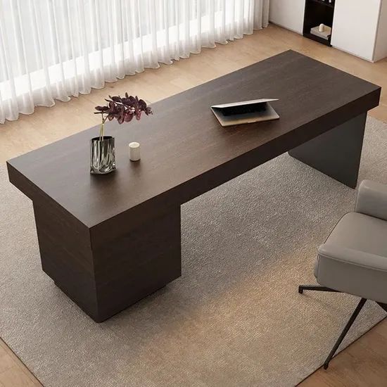 Computer Table with Built-in Shelves for Office Desk and Executive Office Table - Image 4