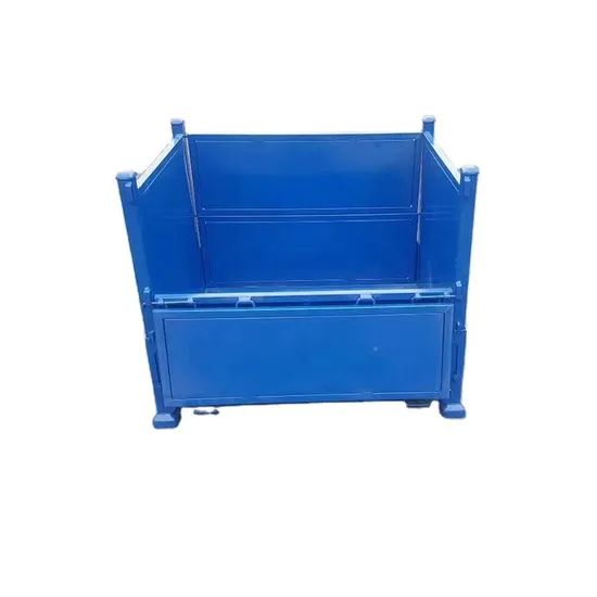 European Zinc-Plated Rectangular Metal Storage Container for Transport - Image 1