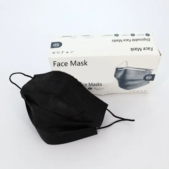 Black Color Disposable Personal Protective Face Masks - Image 2