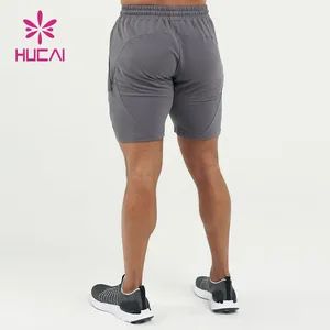 Mens High Quality Drawstring Invisible Zippers Skinny Shorts - Image 3
